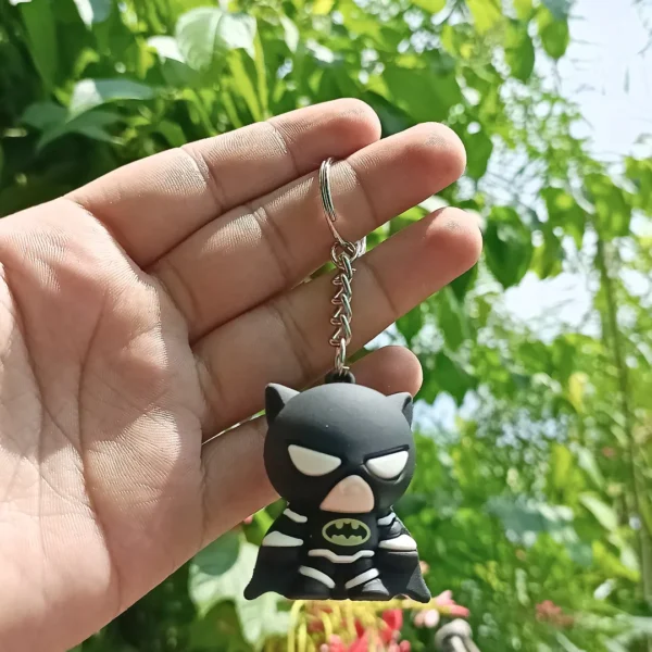 Batman Small Keychain featuring a detailed design of the iconic superhero emblem