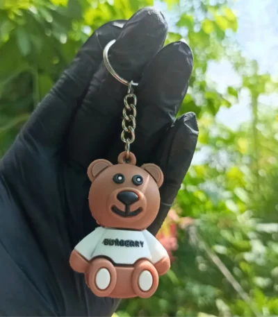 Teddy Bear Keychain featuring a cute and cuddly design