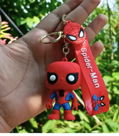 Spider Man 3D Keychain featuring a colorful design of the iconic superhero