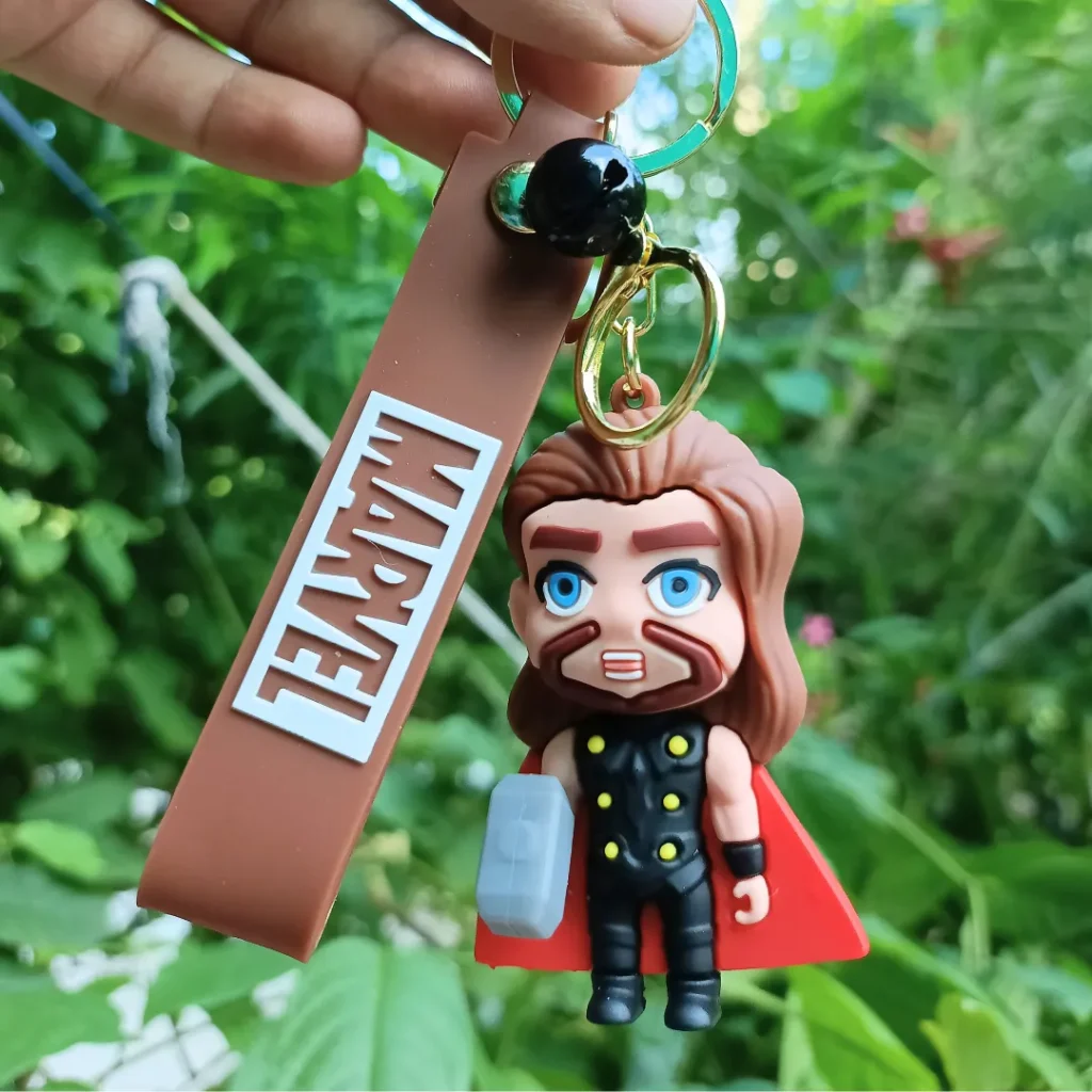 Marvel Thor 3D Keychain featuring a colorful design of the superhero.