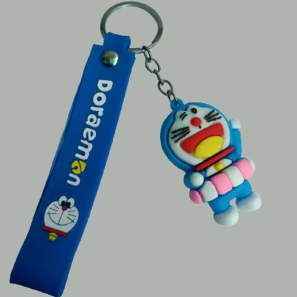 Doraemon Rubber Keychain featuring a cute design of the beloved character